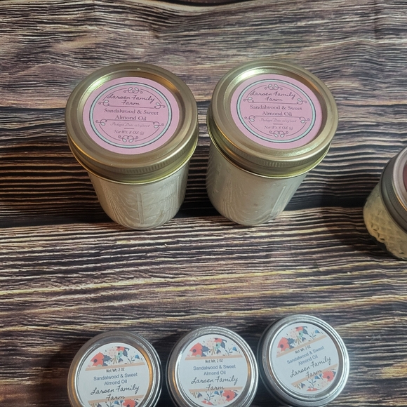 Larsen Family Farm Sandalwood & Castor Oil Whipped Tallow - Picture 3 of 4